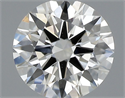 Natural Diamond 0.52 Carats, Round with Excellent Cut, J Color, VS2 Clarity and Certified by GIA