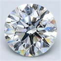 Natural Diamond 5.51 Carats, Round with Excellent Cut, H Color, SI2 Clarity and Certified by GIA