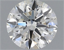 Natural Diamond 0.52 Carats, Round with Excellent Cut, K Color, VS2 Clarity and Certified by GIA