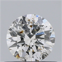 Natural Diamond 0.45 Carats, Round with Very Good Cut, G Color, I1 Clarity and Certified by GIA