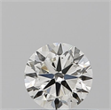 Natural Diamond 0.40 Carats, Round with Good Cut, H Color, SI1 Clarity and Certified by IGI