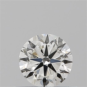 Picture of Natural Diamond 0.40 Carats, Round with Good Cut, H Color, SI1 Clarity and Certified by IGI