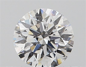 Picture of Natural Diamond 0.40 Carats, Round with Very Good Cut, D Color, SI1 Clarity and Certified by GIA