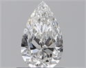 Natural Diamond 0.51 Carats, Pear with  Cut, E Color, VS1 Clarity and Certified by GIA