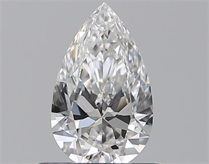 Picture of Natural Diamond 0.51 Carats, Pear with  Cut, E Color, VS1 Clarity and Certified by GIA