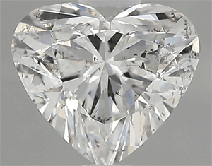 Picture of 0.81 Carats, Heart Diamond with  Cut, G Color, SI2 Clarity and Certified by GIA