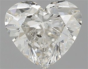 Picture of 0.72 Carats, Heart Diamond with  Cut, I Color, SI2 Clarity and Certified by GIA
