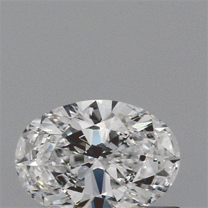 Lab Created Diamond 0.31 Carats, Oval with  Cut, D Color, VS2 Clarity and Certified by IGI