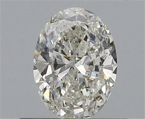 Picture of 0.50 Carats, Oval J Color, SI2 Clarity and Certified by GIA