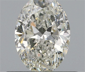 Picture of 0.55 Carats, Oval J Color, SI1 Clarity and Certified by GIA