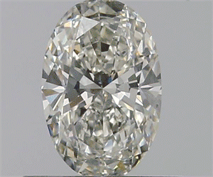 Picture of 0.51 Carats, Oval I Color, SI2 Clarity and Certified by GIA