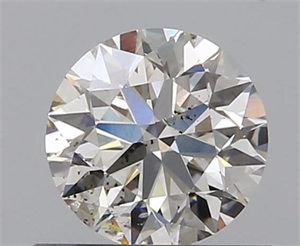 0.61 Carats, Round with Excellent Cut, J Color, SI2 Clarity and Certified by GIA