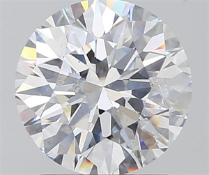 2.00 Carats, Round with Excellent Cut, D Color, SI2 Clarity and Certified by GIA