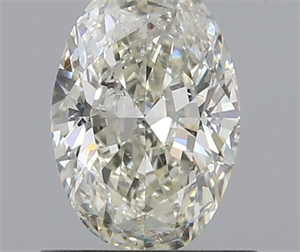 0.81 Carats, Oval K Color, SI1 Clarity and Certified by GIA
