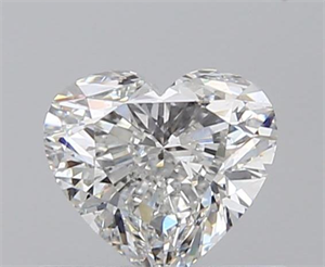 0.60 Carats, Heart F Color, SI1 Clarity and Certified by GIA
