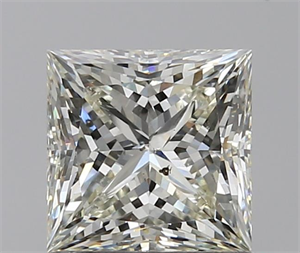 1.12 Carats, Princess K Color, SI1 Clarity and Certified by GIA