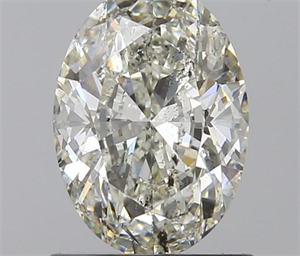 1.02 Carats, Oval J Color, SI2 Clarity and Certified by GIA