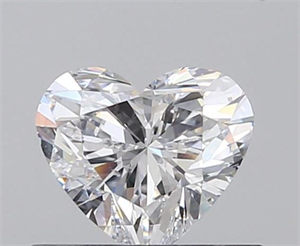 0.51 Carats, Heart D Color, SI1 Clarity and Certified by GIA