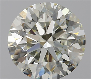 0.70 Carats, Round with Excellent Cut, N Color, SI1 Clarity and Certified by GIA