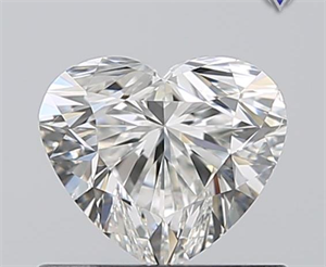 0.51 Carats, Heart G Color, VS2 Clarity and Certified by GIA