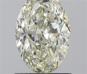 1.00 Carats, Oval K Color, VVS1 Clarity and Certified by GIA