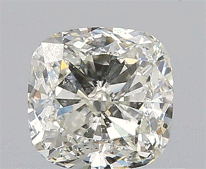 0.71 Carats, Cushion K Color, SI2 Clarity and Certified by GIA