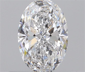 0.50 Carats, Oval D Color, SI2 Clarity and Certified by GIA