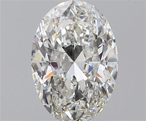 0.52 Carats, Oval G Color, SI1 Clarity and Certified by GIA