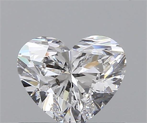0.60 Carats, Heart D Color, SI1 Clarity and Certified by GIA