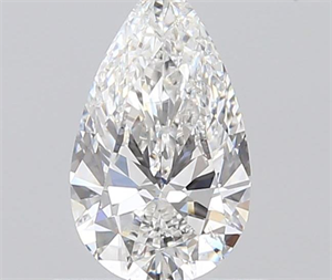 0.71 Carats, Pear F Color, SI2 Clarity and Certified by GIA