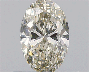 Picture of 0.50 Carats, Oval K Color, SI1 Clarity and Certified by GIA