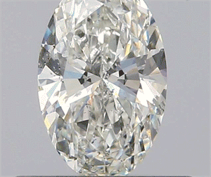 Picture of 0.50 Carats, Oval I Color, SI2 Clarity and Certified by GIA