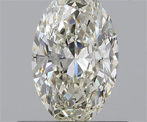 0.57 Carats, Oval K Color, VVS1 Clarity and Certified by GIA