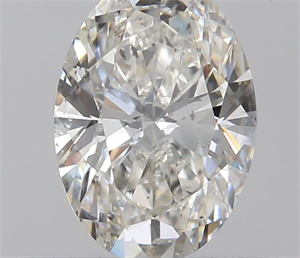0.50 Carats, Oval H Color, SI1 Clarity and Certified by GIA