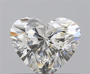 0.62 Carats, Heart H Color, SI2 Clarity and Certified by GIA