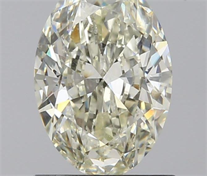 Picture of 1.02 Carats, Oval M Color, SI1 Clarity and Certified by GIA