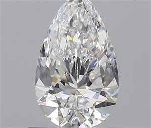 0.81 Carats, Pear D Color, IF Clarity and Certified by GIA