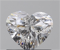 0.70 Carats, Heart D Color, SI2 Clarity and Certified by GIA