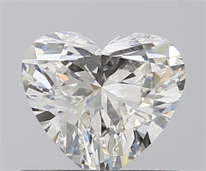 0.63 Carats, Heart I Color, SI1 Clarity and Certified by GIA