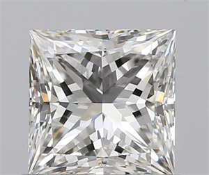 0.71 Carats, Princess I Color, VVS2 Clarity and Certified by GIA