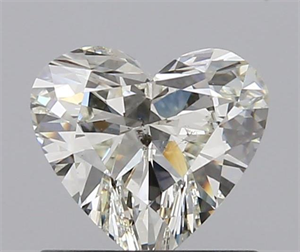 0.81 Carats, Heart K Color, SI2 Clarity and Certified by GIA