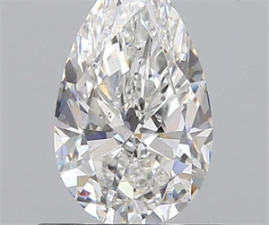 0.79 Carats, Pear F Color, SI1 Clarity and Certified by GIA
