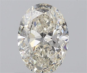0.71 Carats, Oval J Color, SI1 Clarity and Certified by GIA