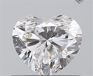 0.57 Carats, Heart E Color, SI1 Clarity and Certified by GIA