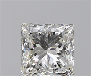 0.57 Carats, Princess H Color, VS1 Clarity and Certified by GIA