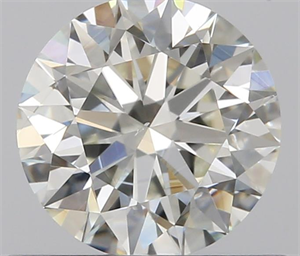 0.61 Carats, Round with Excellent Cut, K Color, SI1 Clarity and Certified by GIA
