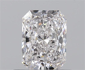 0.51 Carats, Radiant D Color, SI2 Clarity and Certified by GIA