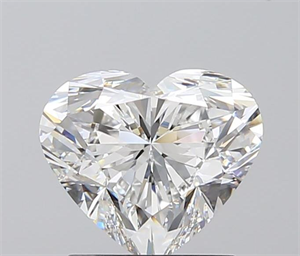 1.51 Carats, Heart F Color, VVS1 Clarity and Certified by GIA
