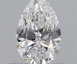 0.60 Carats, Pear D Color, SI1 Clarity and Certified by GIA