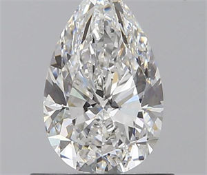 0.80 Carats, Pear F Color, SI1 Clarity and Certified by GIA